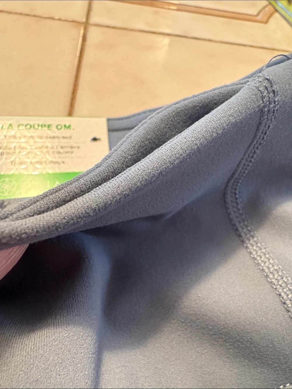 GAIAM NWT OM-DRI blue-Gray High-Rise karma 7/8 Leggings with Side Pockets yoga - Picture 12 of 12